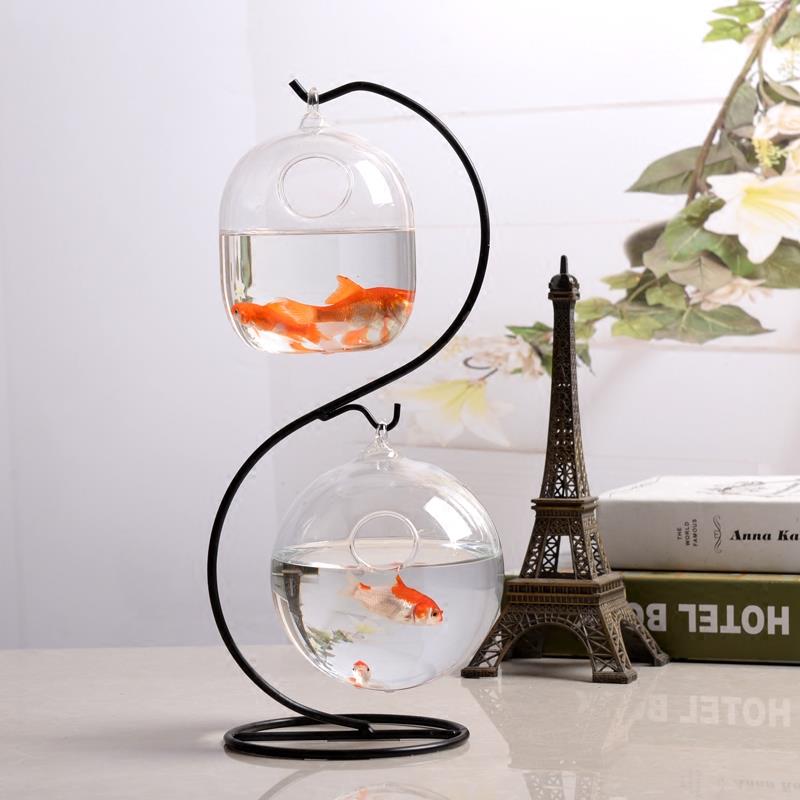 广州现代简约透明养鱼玻璃花瓶