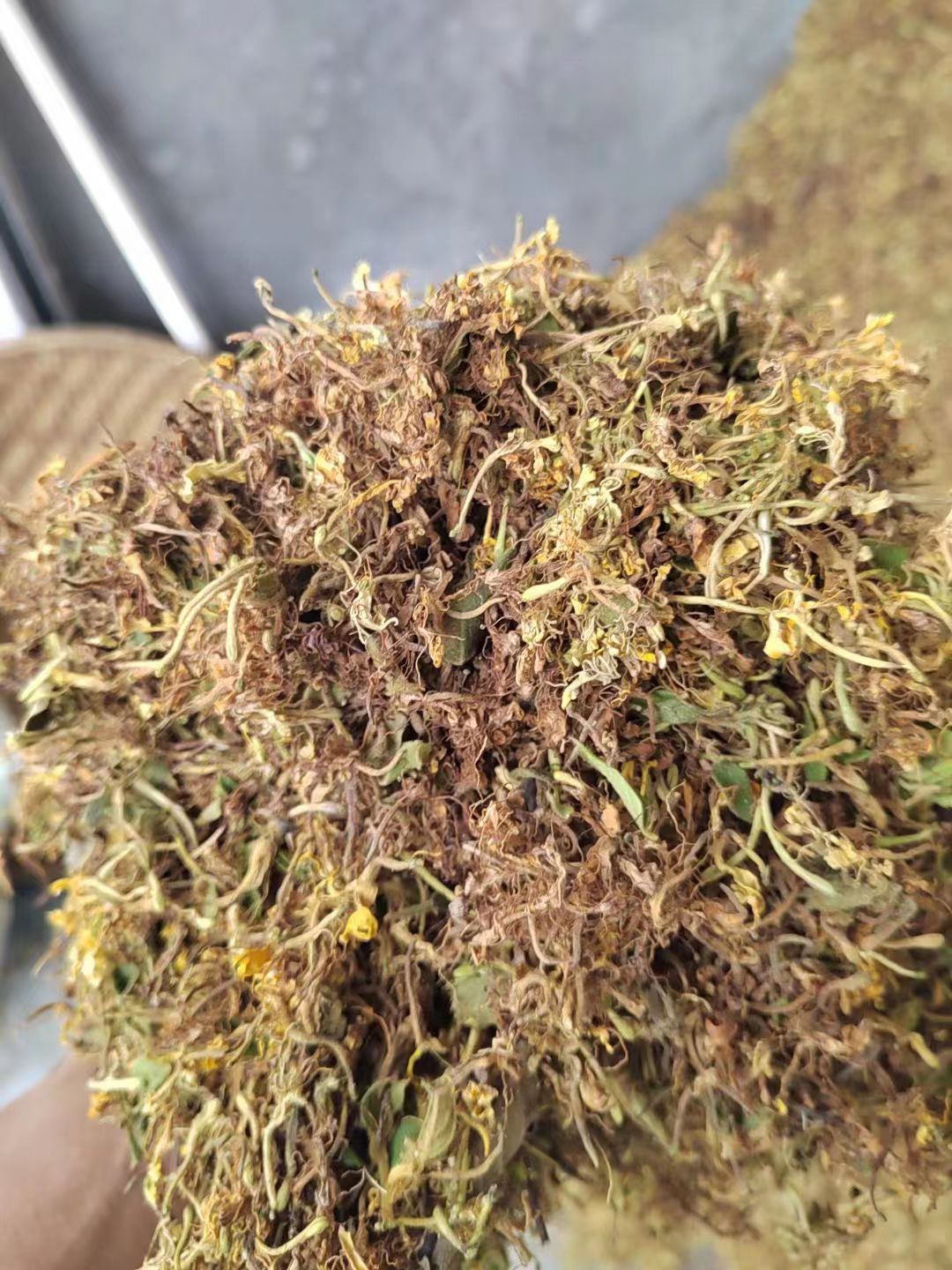 天然金银花，太阳晒干， 干透无霉无硫 叶子枝头少 香味浓郁