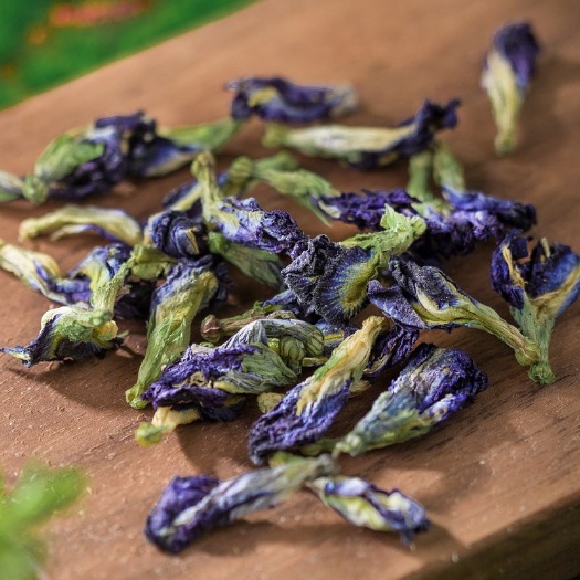 亳州蝶豆花茶 蝶豆花 蓝蝴蝶花茶奶茶店烘焙食用干花