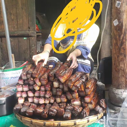 古丈县这种三层颜色的五花腊肉