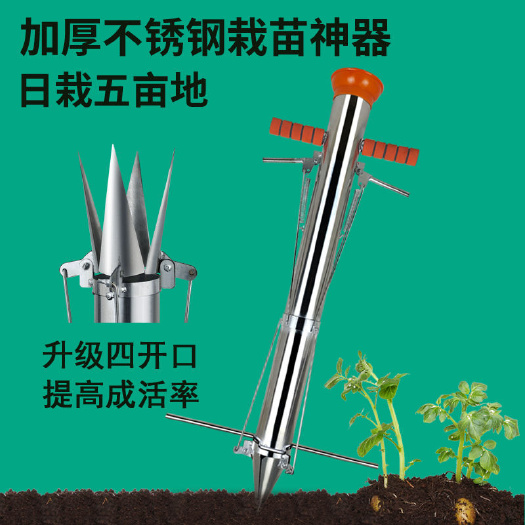 麗水不銹鋼栽苗器農(nóng)用栽辣椒器