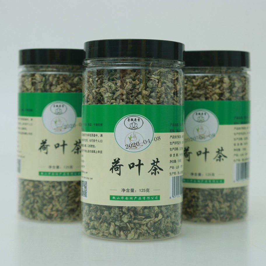 微山湖荷叶茶，新鲜嫩叶制作
