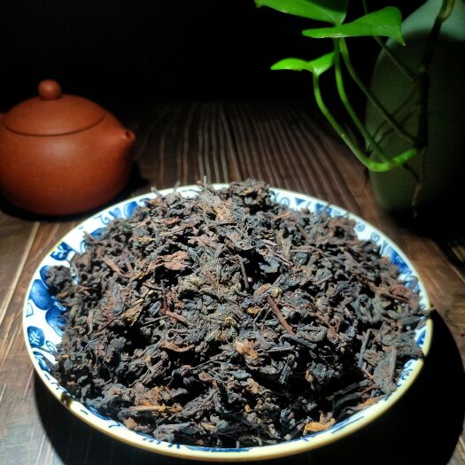 苍梧县正宗梧州六堡茶特级金花茶2014年陈化2022年出产厂家批发