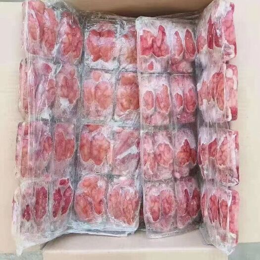 临沂国产单冻板冻猪脑花开箱实拍一件，96个