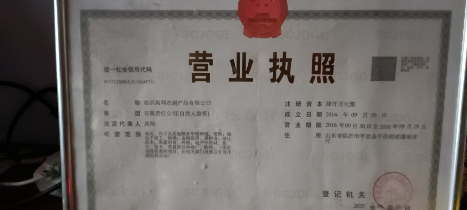 臨沂高翔農(nóng)副產(chǎn)品有限公司