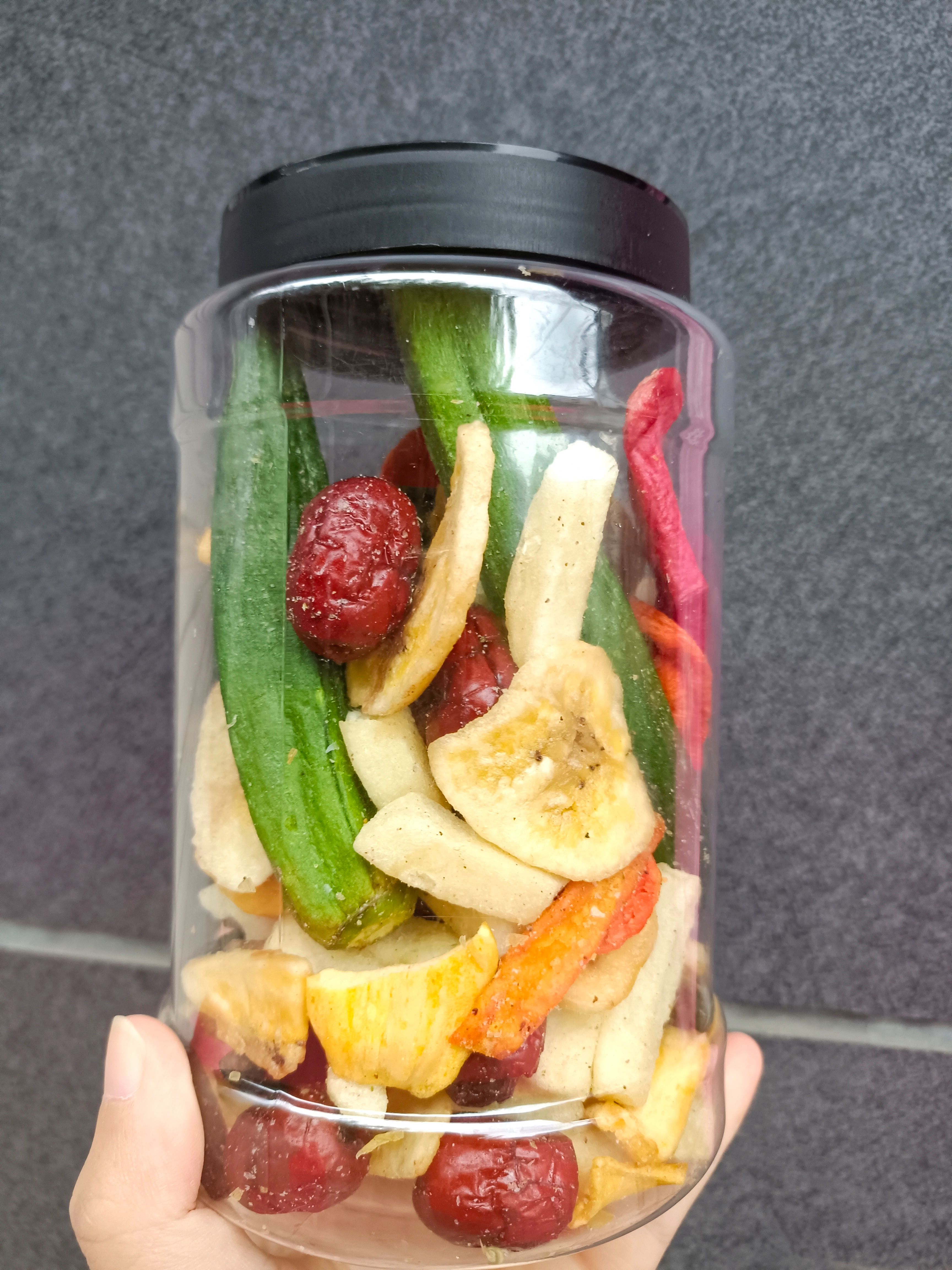 12种果蔬脆什锦干果罐装/袋装/散装休闲零食，批发一件代发