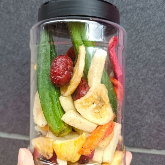 12种果蔬脆什锦干果罐装/袋装/散装休闲零食，批发一件代发