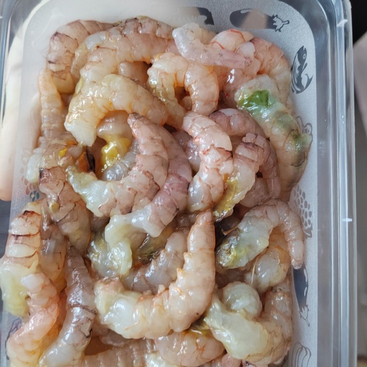海口虾仁。新鲜最后一网。去虾线真空包装。工厂价