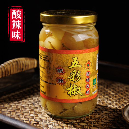 容县五彩椒/五彩泡椒七彩椒灯笼椒腌辣椒泡菜石头良品广西特产酱腌菜