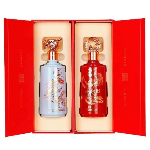 潍坊白水御尊15龙凤呈祥 52度浓香型白酒源头500ml*4