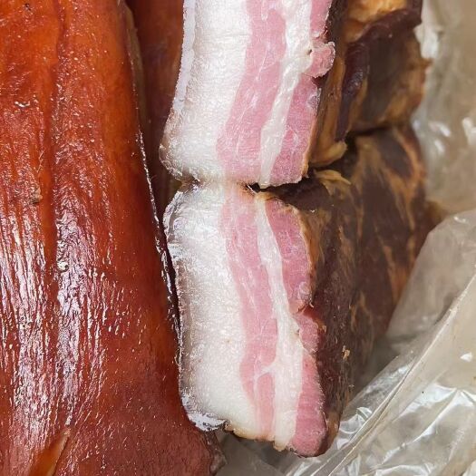 成都四川农家风味烟熏黄/黑五花腊肉，跑江湖地摊产品