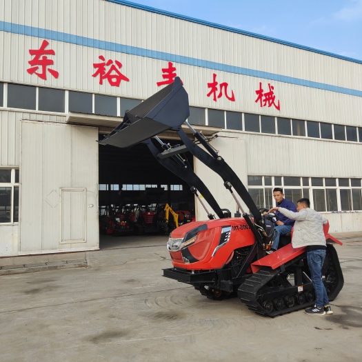 曲阜市履带拖拉机水旱两用旋耕机80马力多功能装卸铲