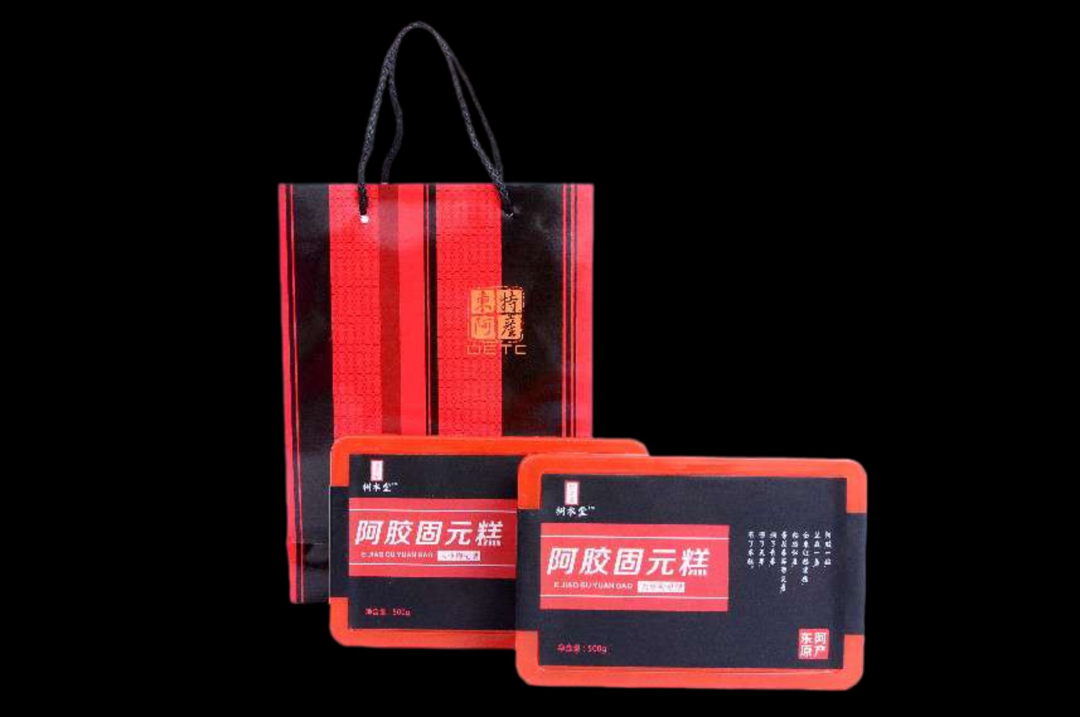 山东东阿县阿胶糕正品即食山东块滋补搭纯手工调理固元气膏血礼盒