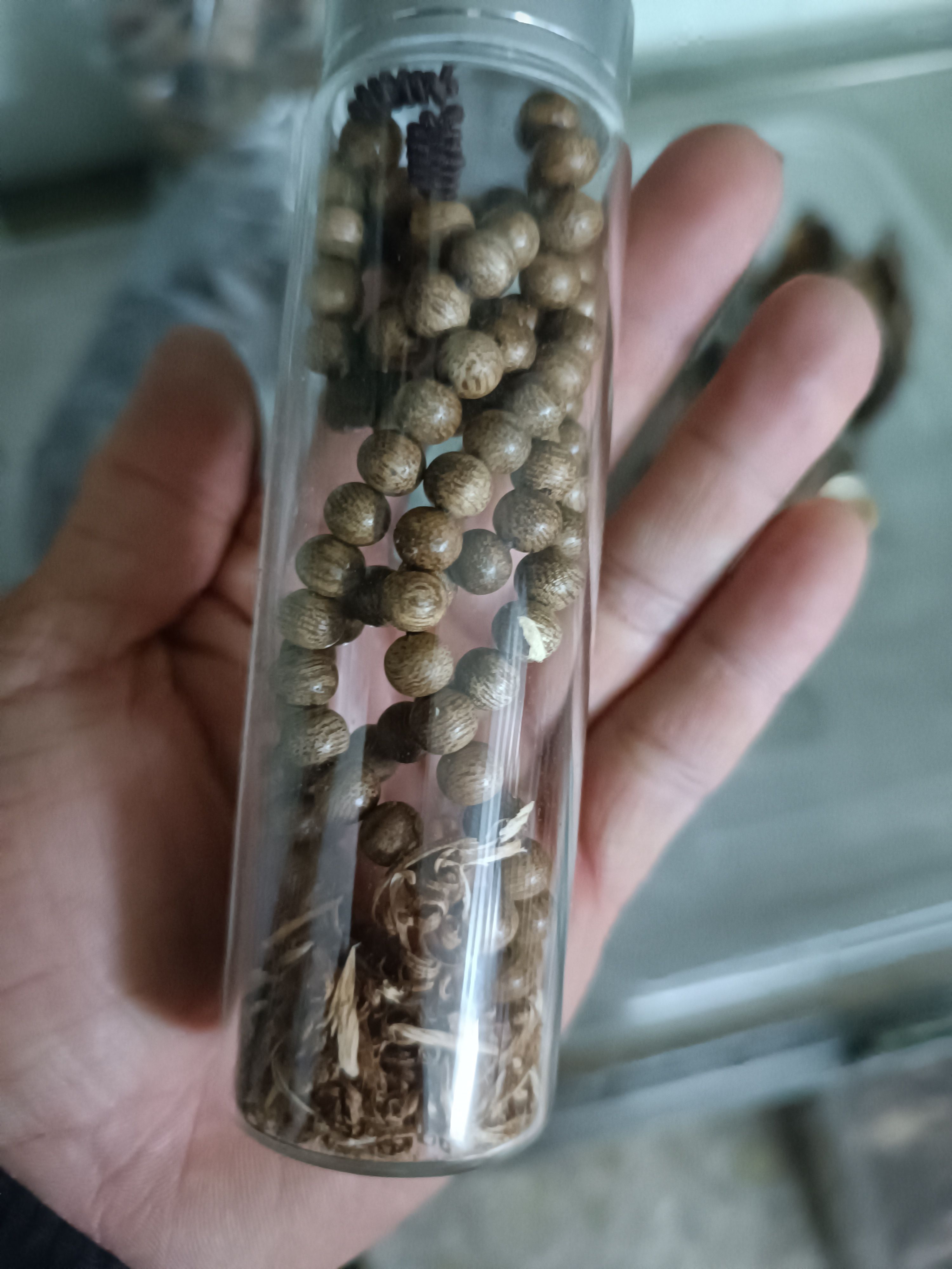 天然沉香虫漏打珠料，雕刻料，可做手串，佛珠