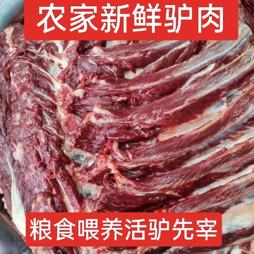 大连农家散养毛驴新鲜驴肉批发