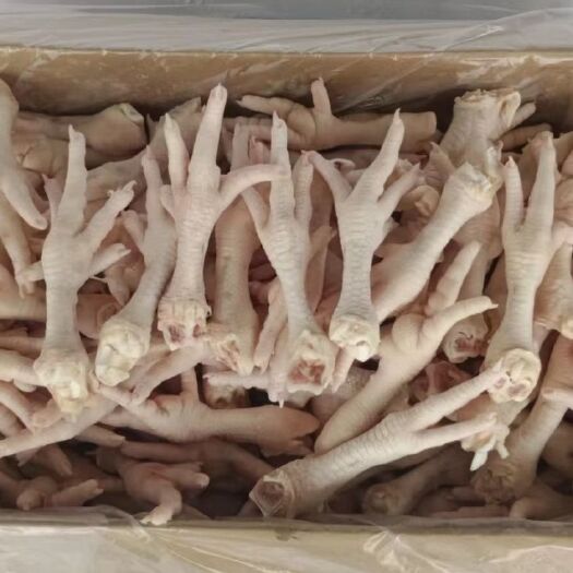 新鲜冷冻20斤鸡爪批发整箱生鲜凤爪冷冻商用鸡脚子批发一箱卤味