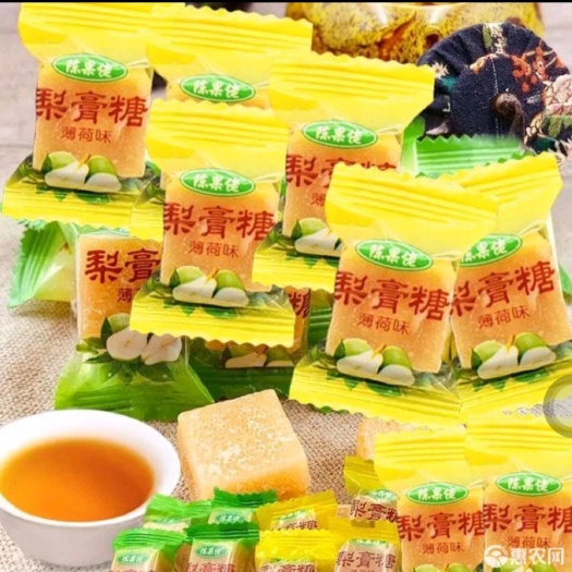 成都梨膏糖 散装薄荷味浓 独立小包 60斤一件 日期就近
