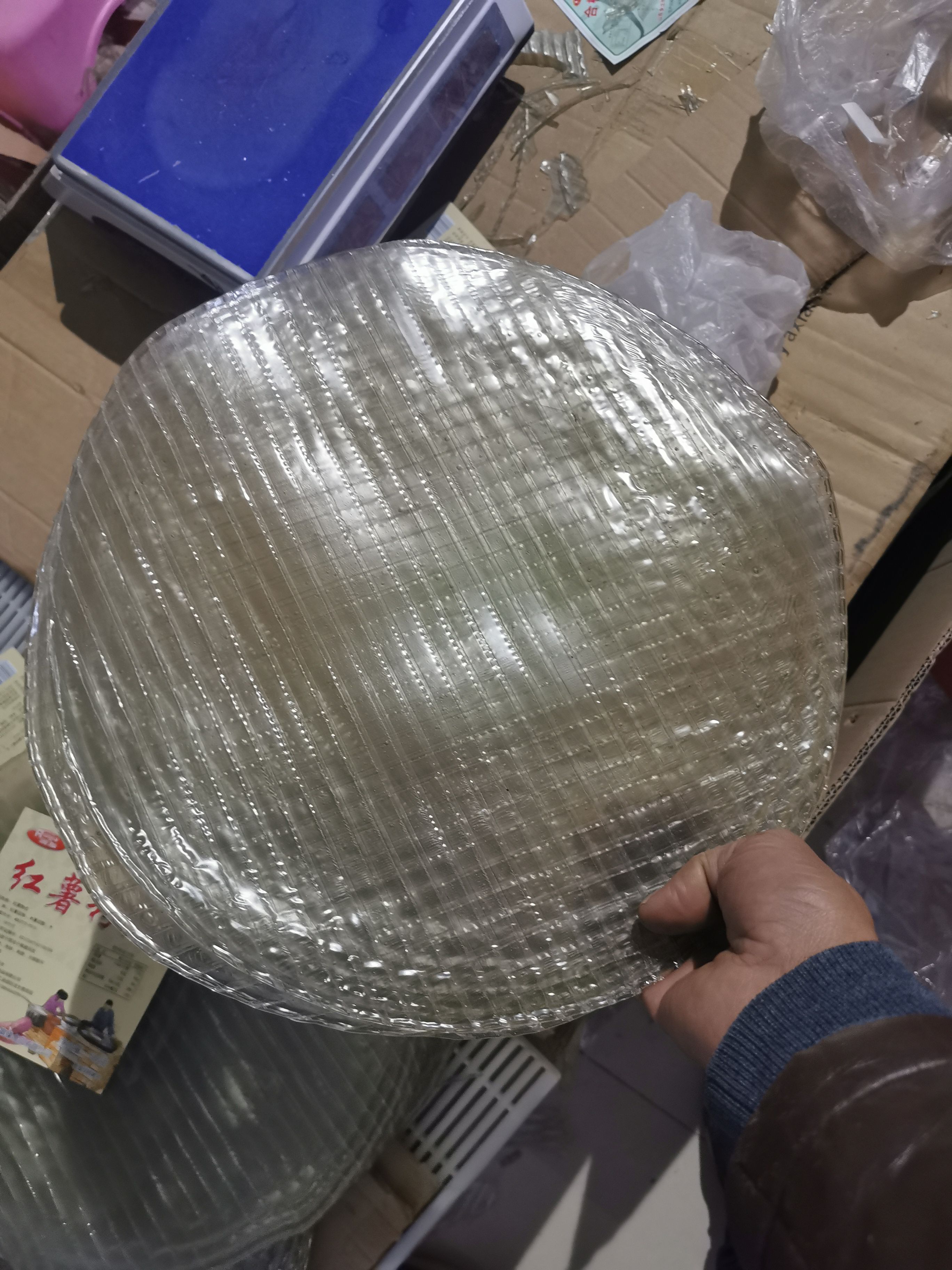 红薯大粉皮直径36可以在凉水泡12小时以上口感软滑有劲道