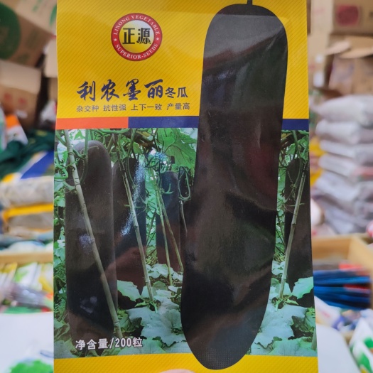武汉正源利农墨丽冬瓜种子中熟黑皮冬瓜抗性强耐贮运原装正品200粒