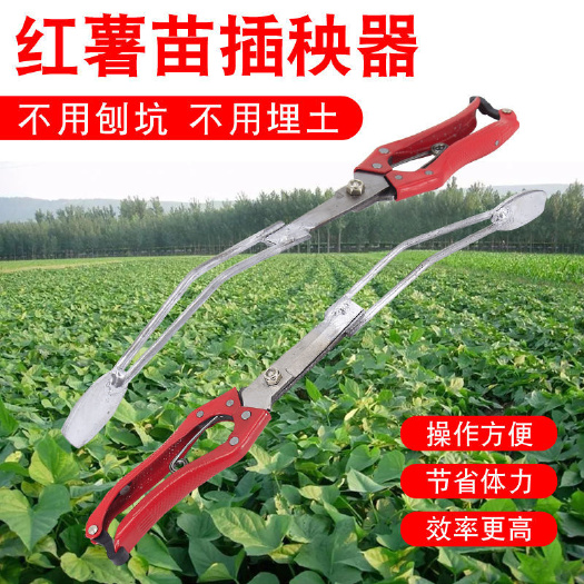 容縣栽紅薯苗器插秧栽苗器農(nóng)用工具移栽器栽地栽苗器