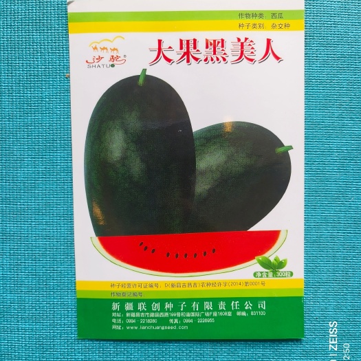 扶沟县黑美人西瓜种子 大果黑美人~早熟抗病性强耐裂果耐低温甜