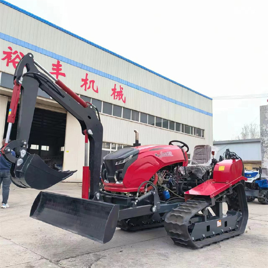 曲阜市升级款50马力水旱加装挖机 履带式拖拉机 履带耕地机