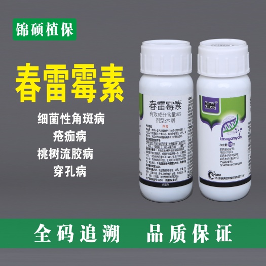 滨州6%春雷霉素溃疡病稻瘟病角斑病烂果流胶病果树蔬菜药软腐细菌病