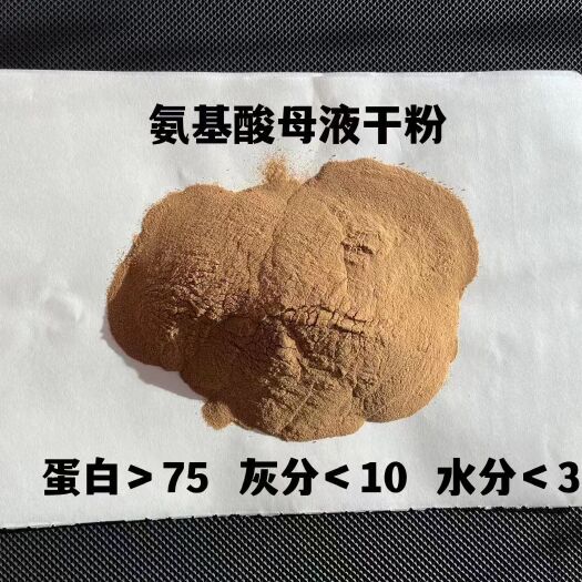 石家庄氨基酸母液干粉，蛋白75，氨基酸含量20。