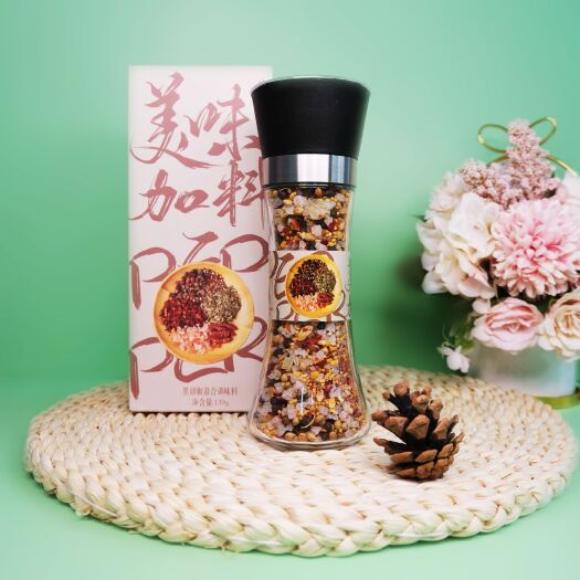 海口胡椒海盐混合颗粒黑胡椒混合调料
精心筛选优质材料
黑胡椒+食