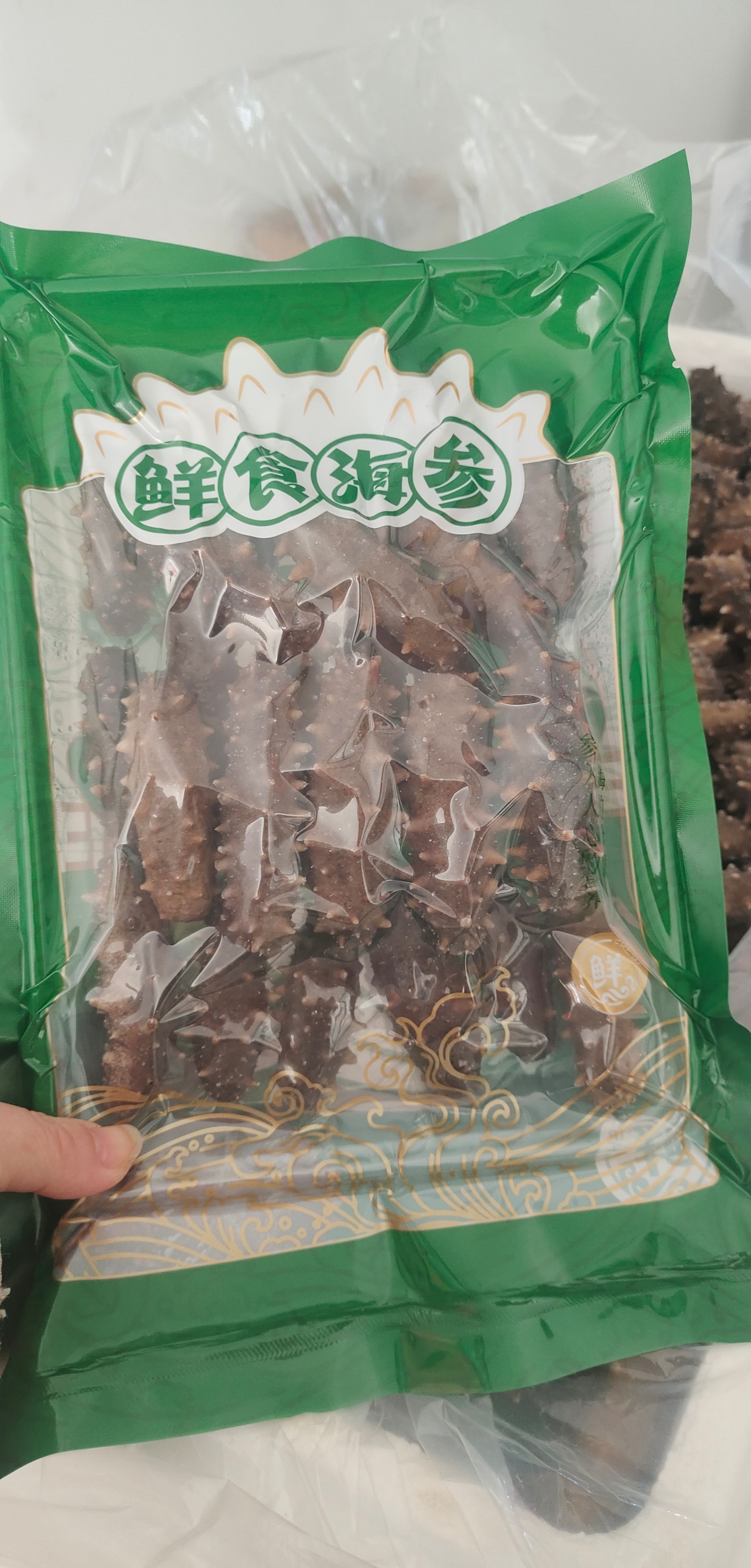 团购装鲜食海参小头货 20多头