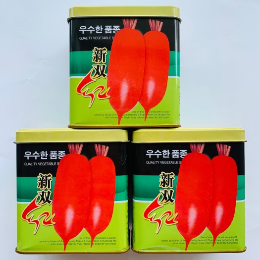 沭阳县萝卜种子新双红萝卜种子耐热极早熟的皮浅红色肉质细嫩红皮萝卜种
