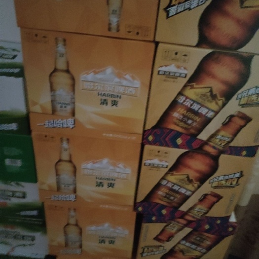 北海哈尔滨啤酒32一件，只售北海