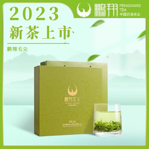 西安陕西绿茶鹏翔毛尖120g礼盒陕西名片茶叶自饮茶商务接待茶功夫
