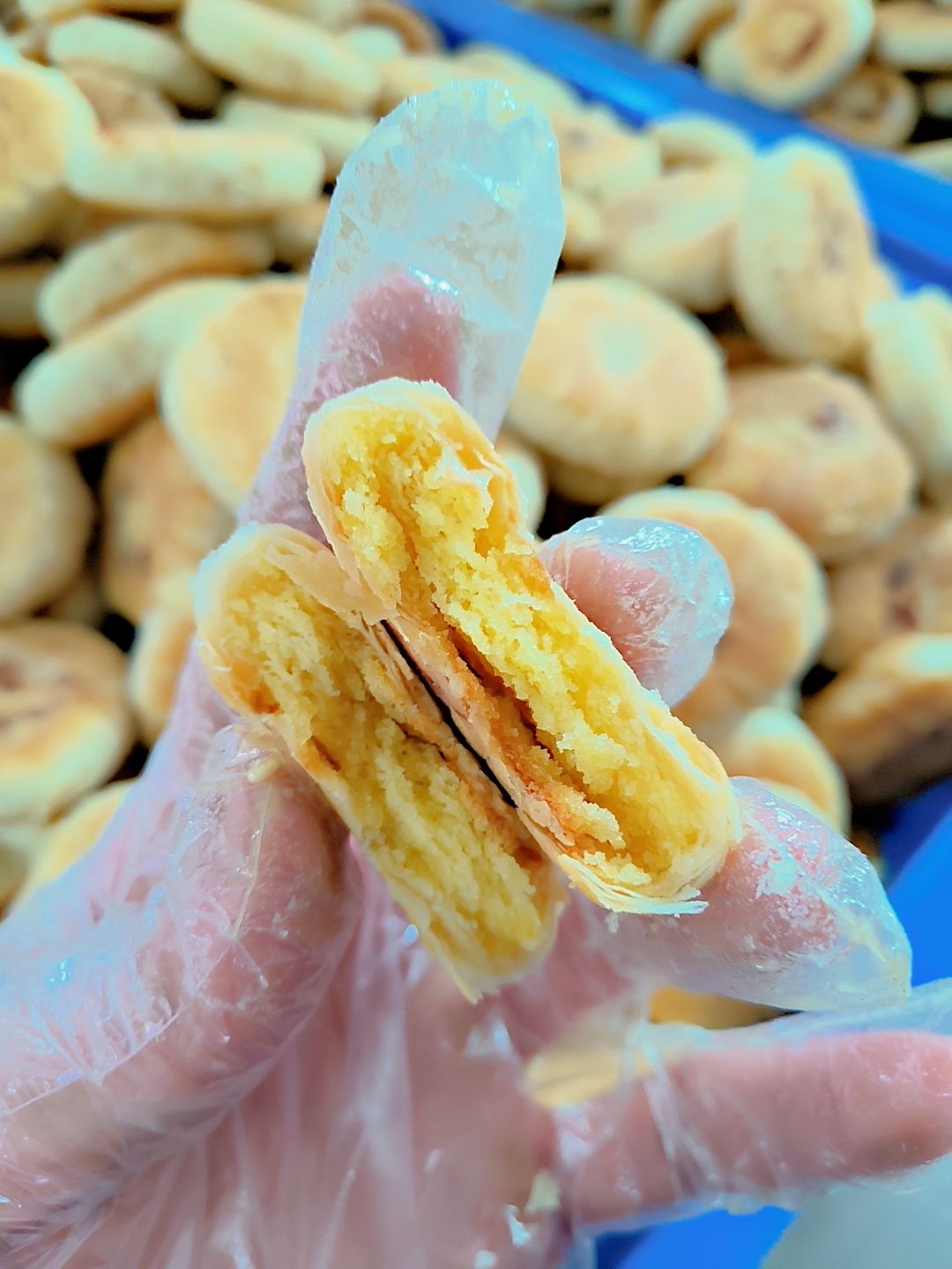 广东潮汕特产批发小吃【低糖甜味酥皮绿豆饼】