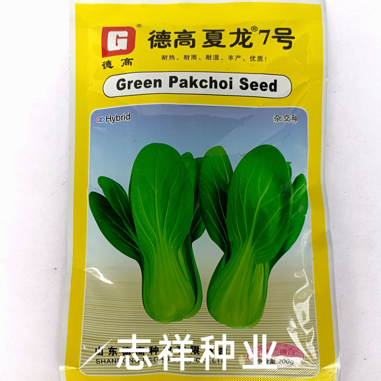 德高夏龙7号青梗菜种子种籽耐热耐湿耐雨杂交种青菜种子四季播