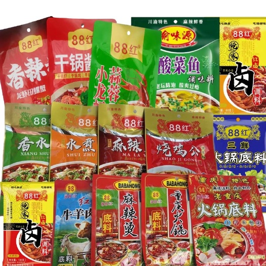 成都火锅料鱼料卤料10元3包模式地摊夜市跑江湖调料现货供应