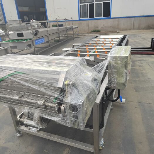 诸城市定制中央厨房蔬菜清洗机 净菜加工清洗流水线 果蔬清洗成套设备