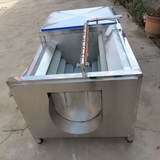 诸城市商用土豆毛辊清洗机 荔浦芋头磨皮机 红薯清洗去皮设备批发