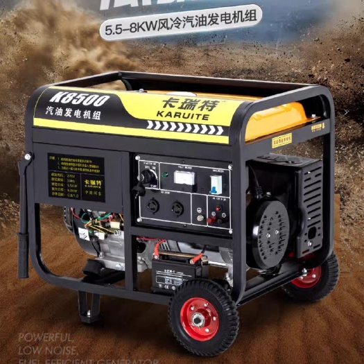 福安市汽油发电机220V家用小型单相3KW/5/6/8/10千瓦三