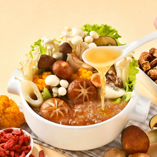 成都菌汤火锅底料批发养生餐饮清汤小火锅底料商用开店野生菌汤底料