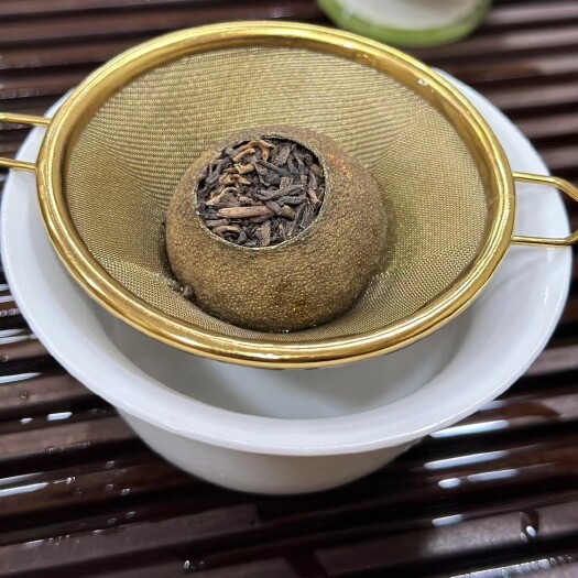 安溪县集头采新会小青柑桔十年普洱茶叶陈皮柑普口粮茶