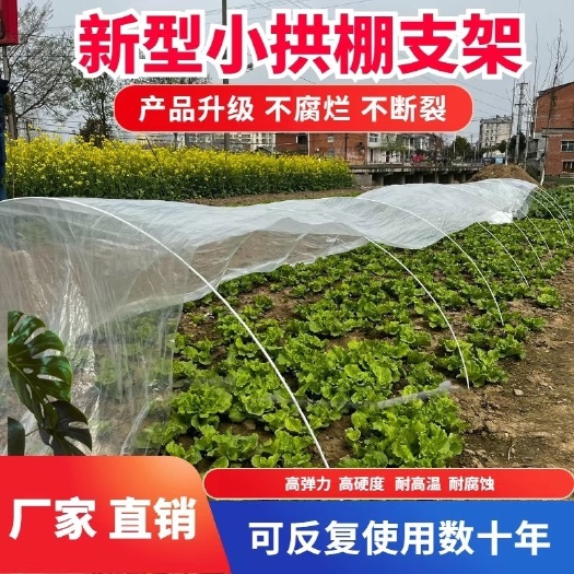 武汉小拱棚支架玻璃纤维杆花棚菜棚养殖棚支架弓子