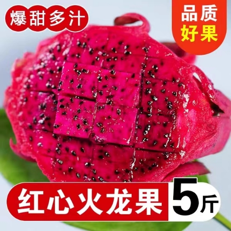 柳州[红心火龙果]红心火龙果新鲜水果一整箱时令当季红肉水果