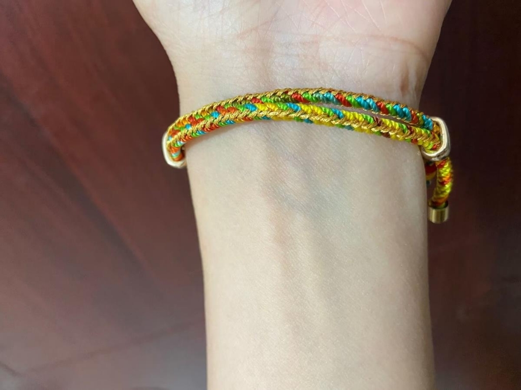 端午五彩绳手链手工编织工艺品