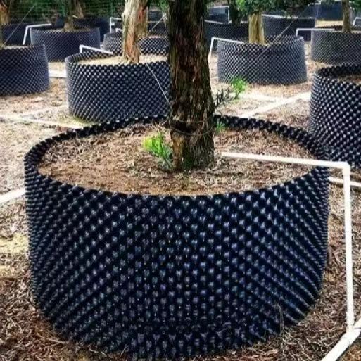 唐山控根器 厂家直销加厚黑色塑料阻根板围树板植树盆景控限根器