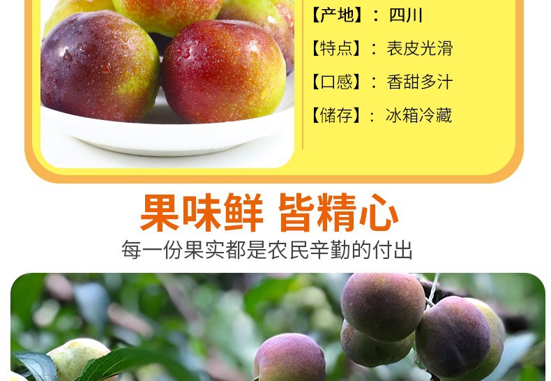 【5~9月】應(yīng)季茵紅李半邊紅產(chǎn)地直發(fā)新鮮水果李子四川脫骨李