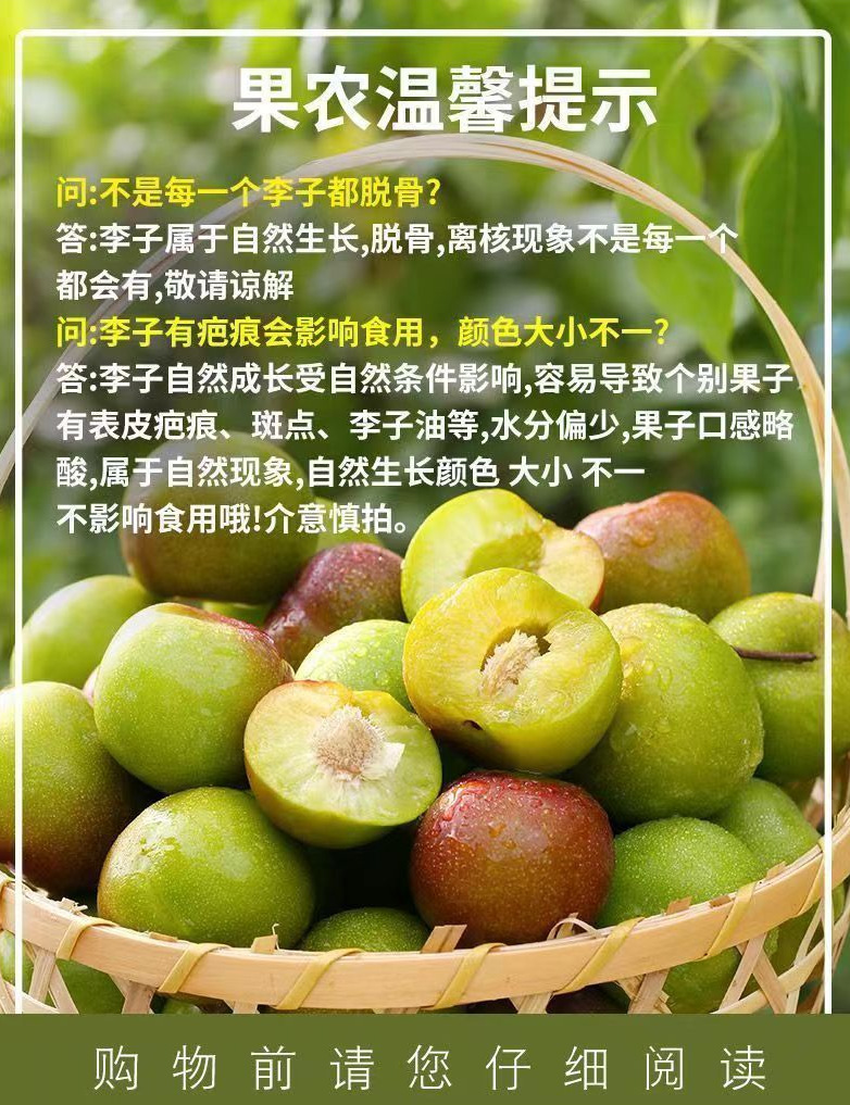 【5~9月】應(yīng)季茵紅李半邊紅產(chǎn)地直發(fā)新鮮水果李子四川脫骨李