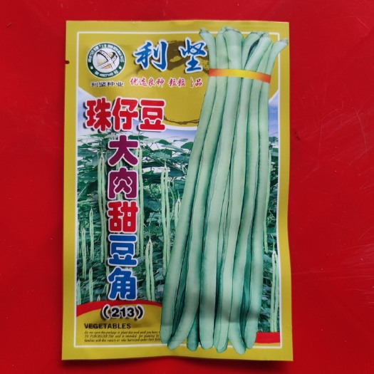 广州豆角种子大肉甜豆角种籽猪仔豆八月珠仔豆角子种豇豆春秋蔬菜种子