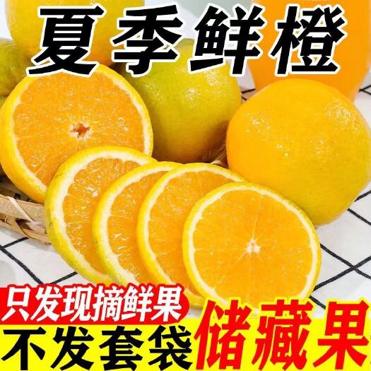 代橙子广西桂林高山夏橙新鲜夏橙应季水果甜橙子手剥橙子甜多汁