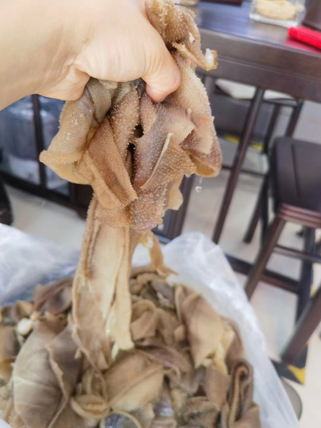 碎毛肚，火锅食材，实拍图片